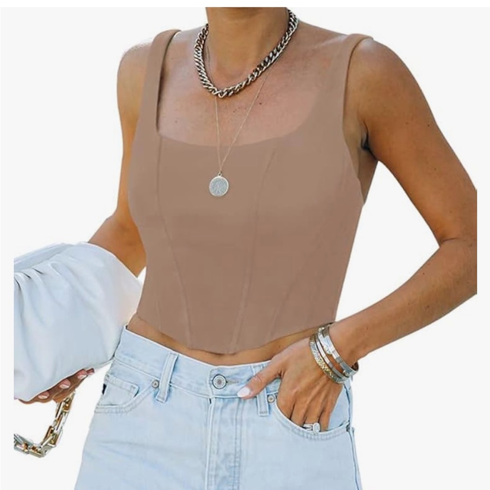 REORIA bustier corset tank top